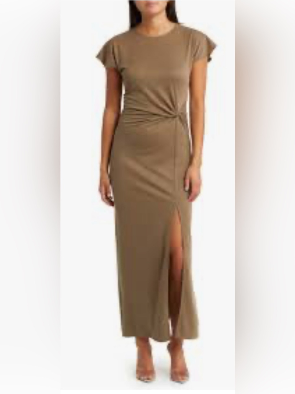 OPEN EDIT
Twist Front Cutout Maxi Dress size small